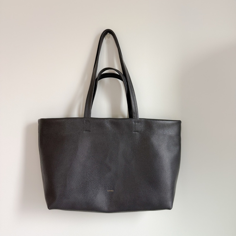 Cuyana easy tote (small) | Charcoal Gray
